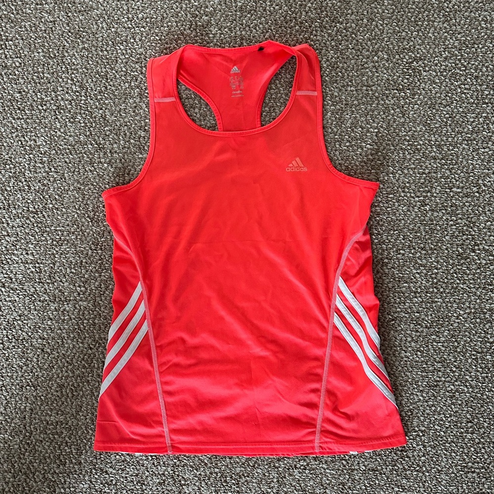 Neon pink Adidas activewear tank top